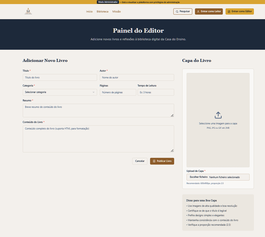 casa do ensino newbook